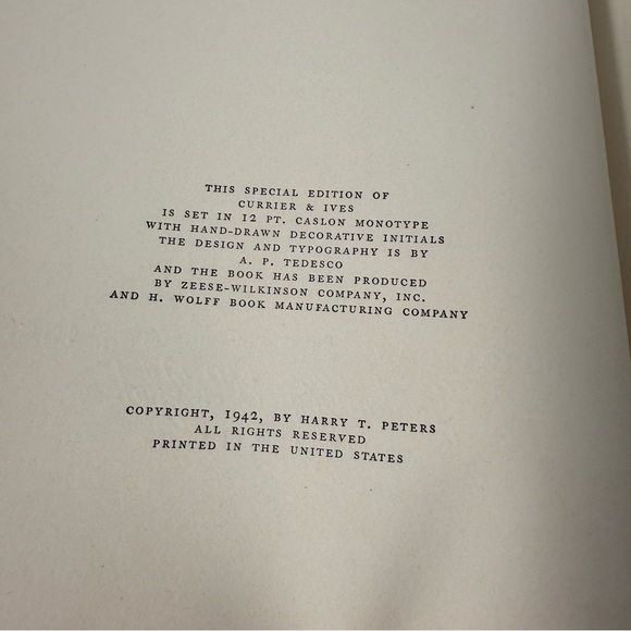 Currier & Ives 1942 Printmakers American People SPECIAL EDITION Harry TPete book - Picture 5 of 5